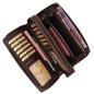 Preview: Große Damen Clutch Geldbörse Leder Damenbörse Geldbeutel Portemonnaie 70594